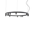 Люстра Nowodvorski 12288 Fourty Round GU10 R35+LED 11+6x10W+9W 3000K 710Lm IP20 чорна5
